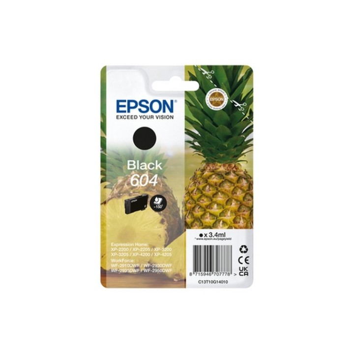 Epson 604 Singlepack - 3.4 ml - nero - originale - blister - cartuccia d'inchios