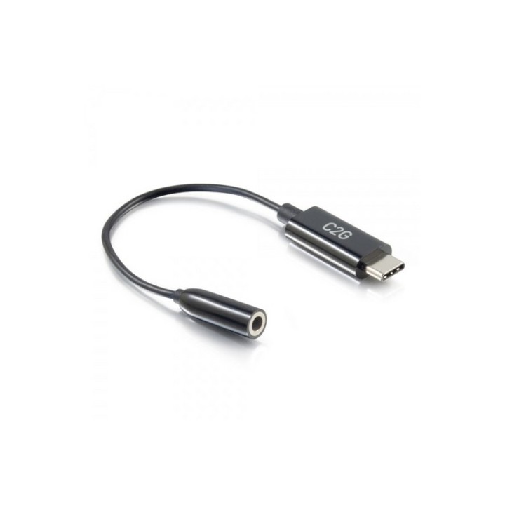 C2G USB C to 3.5mm Audio Adapter - USB C to AUX Cable - USB C to Headphone Jack (54426) - LEGRAND