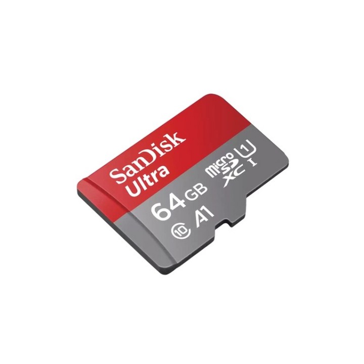SanDisk Ultra - Scheda di memoria flash (adattatore da microSDXC a SD in dotazio (SDSQUAB-064G-GN6FA)