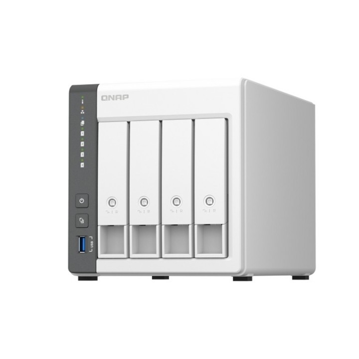 QNAP TS-433 - Server NAS - 4 alloggiamenti - SATA 6Gb/s - RAID 0, 1, 5, 6, 10, J