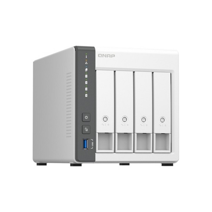 QNAP TS-433 - Server NAS - 4 alloggiamenti - SATA 6Gb/s - RAID 0, 1, 5, 6, 10, J