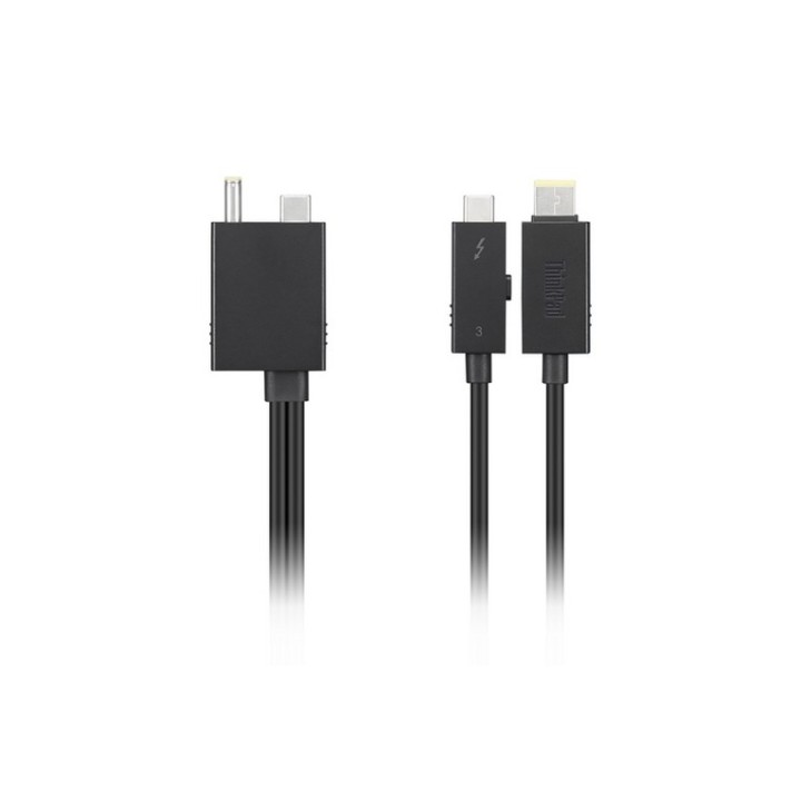 Lenovo Split Cable - Cavo Thunderbolt - Jack USB-C/alimentazione CC a USB-C, Sli