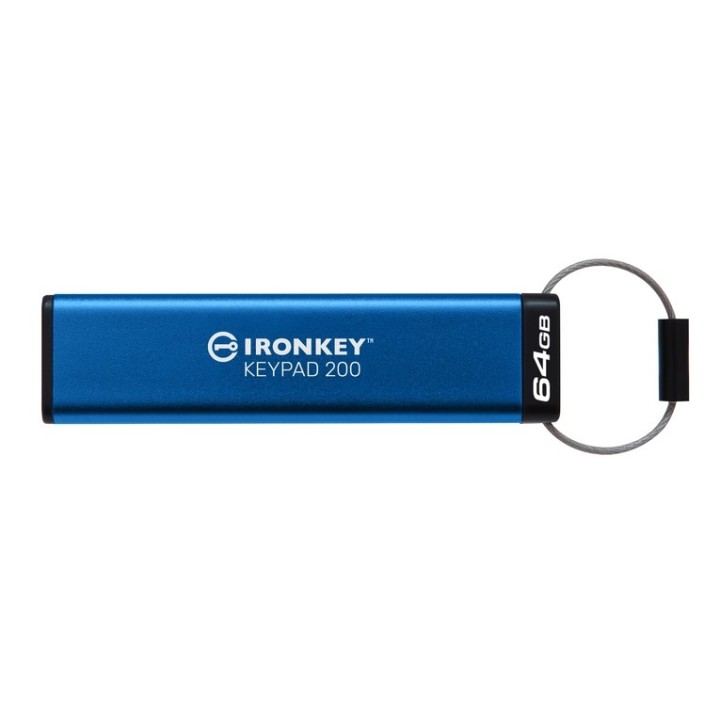Kingston IronKey Keypad 200 - Chiavetta USB - crittografato - FIPS 140-3 Level 3