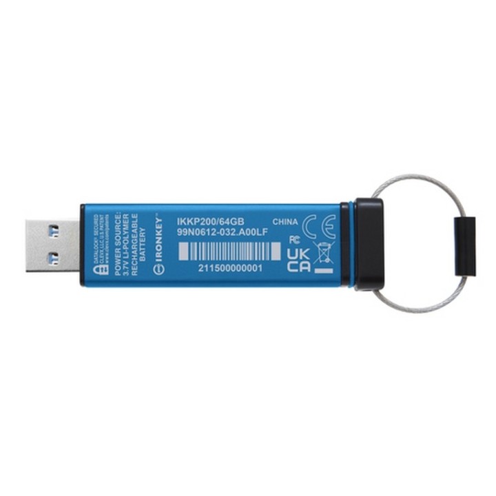 Kingston IronKey Keypad 200 - Chiavetta USB - crittografato - FIPS 140-3 Level 3