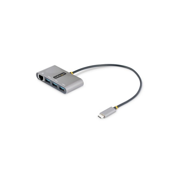 Startech Hub USB-C con Ethernet a 3 Porte - 3xUSB-A 3.0 5Gbps, GbE - Hub - 3 x S