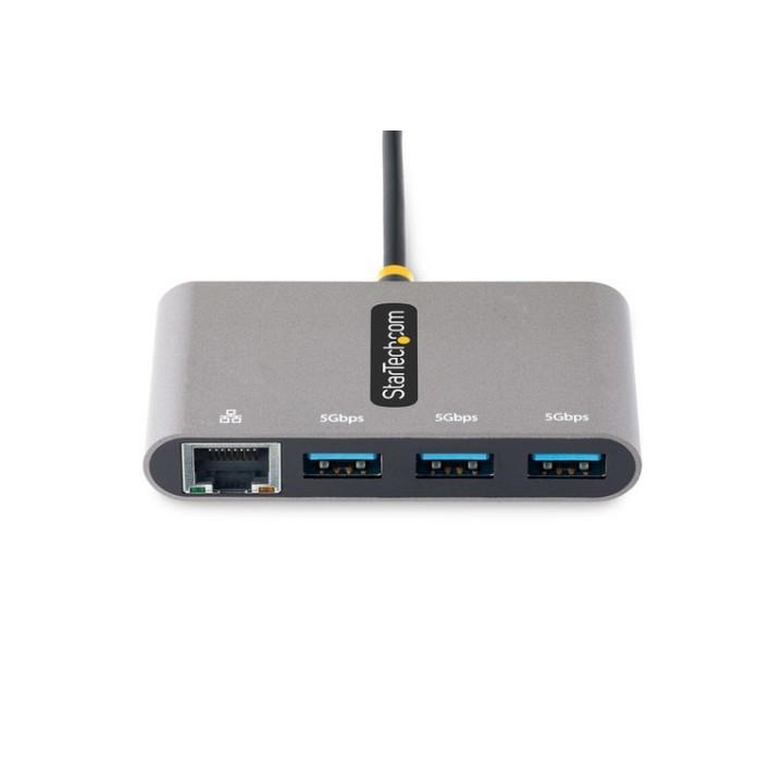 Startech Hub USB-C con Ethernet a 3 Porte - 3xUSB-A 3.0 5Gbps, GbE - Hub - 3 x S