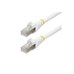 StarTech.com Cavo Ethernet CAT6a 1,5m, Cavo di rete LSZH schermato Bianco - Cavo (NLWH-150-CAT6A-PATCH)