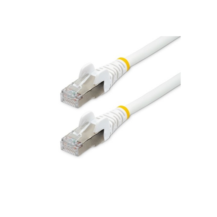StarTech.com Cavo Ethernet CAT6a 1,5m, Cavo di rete LSZH schermato Bianco - Cavo (NLWH-150-CAT6A-PATCH)