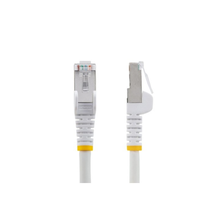 StarTech.com Cavo Ethernet CAT6a 1,5m, Cavo di rete LSZH schermato Bianco - Cavo (NLWH-150-CAT6A-PATCH)