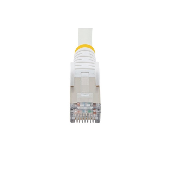 StarTech.com Cavo Ethernet CAT6a 1,5m, Cavo di rete LSZH schermato Bianco - Cavo (NLWH-150-CAT6A-PATCH)