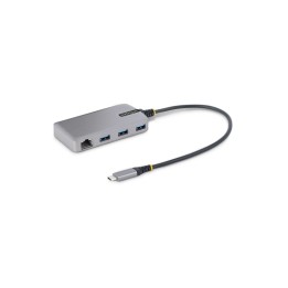Startech Hub USB-C con Ethernet a 3 porte, 3x USB-A, 5Gbps, portatile - Hub - 3
