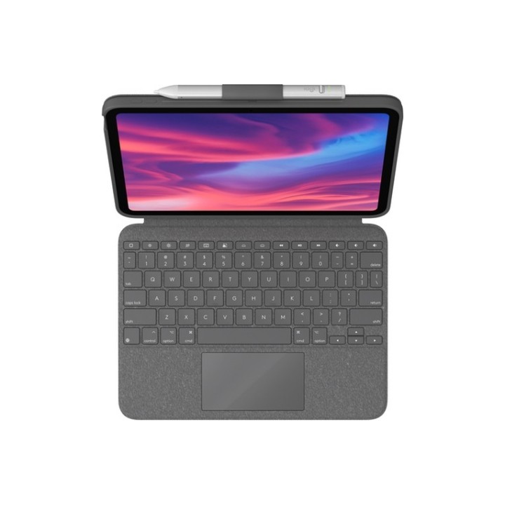 Logitech Combo Touch - Custodia tastiera e carta - con trackpad - retroilluminat