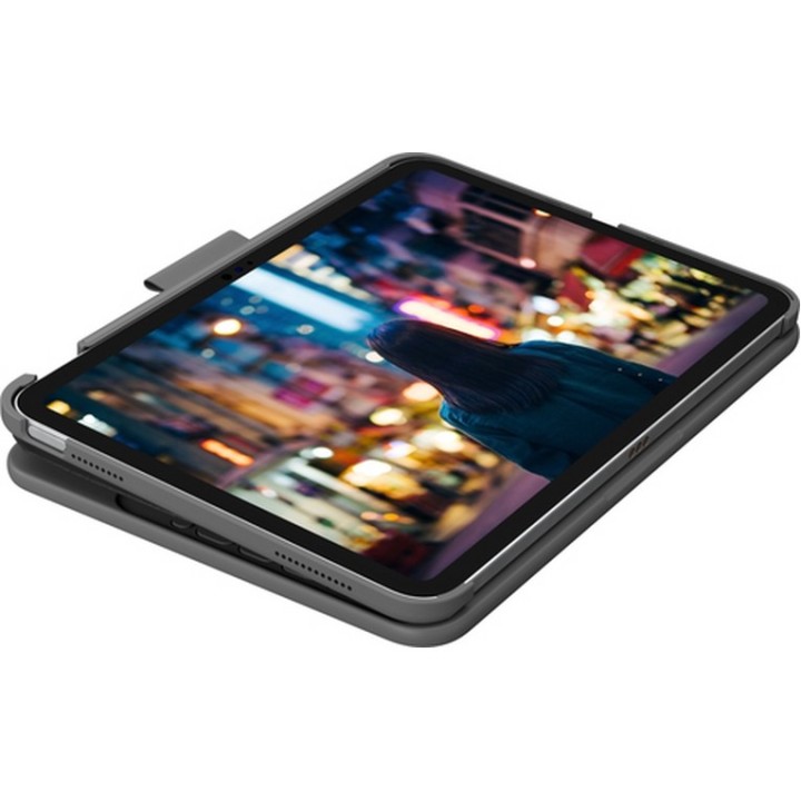 Logitech Slim Folio - Custodia tastiera e carta - senza fili - Bluetooth LE - QW