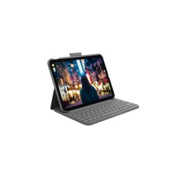 Logitech Slim Folio - Custodia tastiera e carta - senza fili - Bluetooth LE - QW
