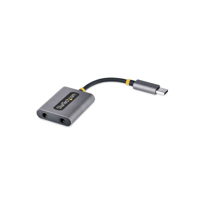 Startech Adattatore USB C a Jack - Splitter USB C per 2 Cuffie/Mic - Ripartitore
