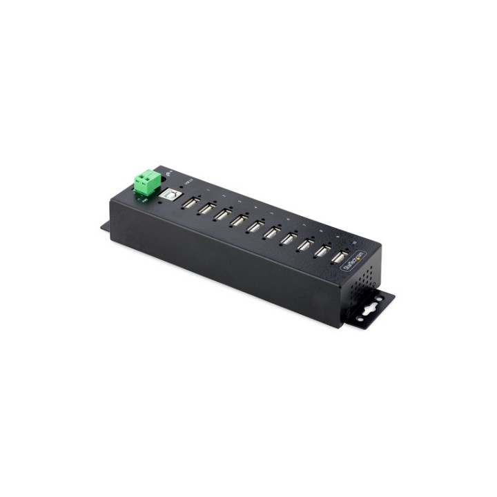 Startech 10-Port Industrial USB 2.0 Hub, Rugged USB Hub w/15kV Air/8kV Contact E
