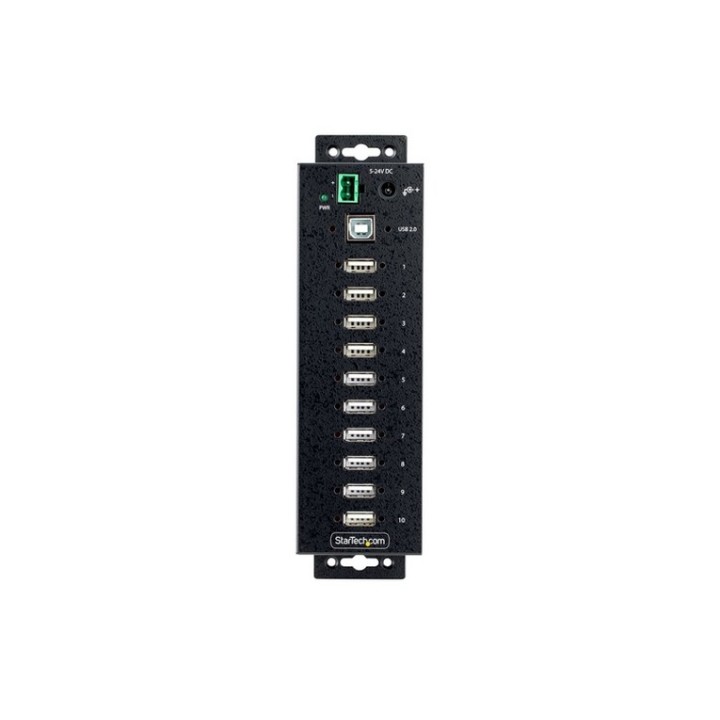 Startech 10-Port Industrial USB 2.0 Hub, Rugged USB Hub w/15kV Air/8kV Contact E