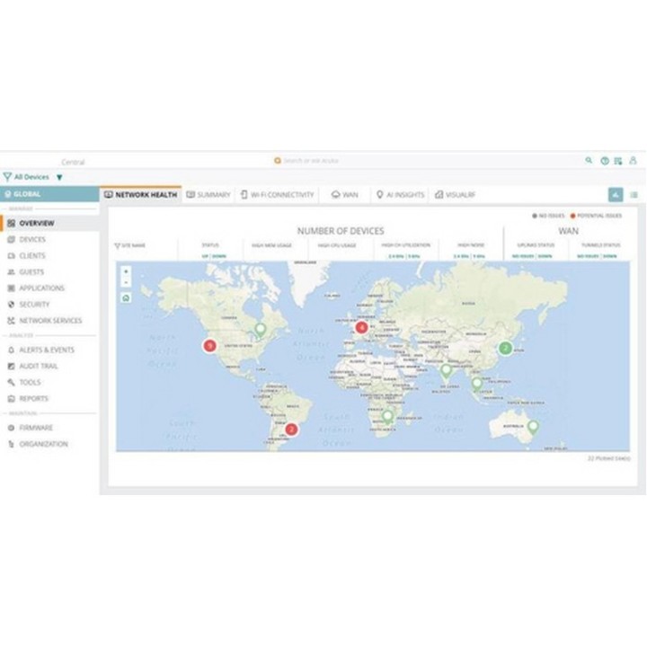HPE Aruba Central - Licenza d'uso in abbonamento (avanzata) (3 anni) - 1 switch