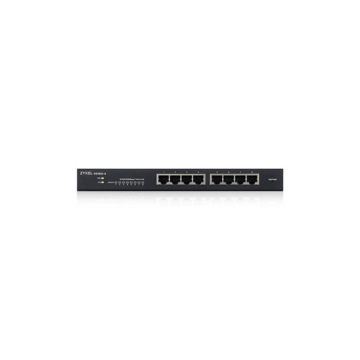 Zyxel GS1900-8 - Switch - intelligente - 8 x 10/100/1000 - desktop, montaggio a (GS1900-8-EU0102F)