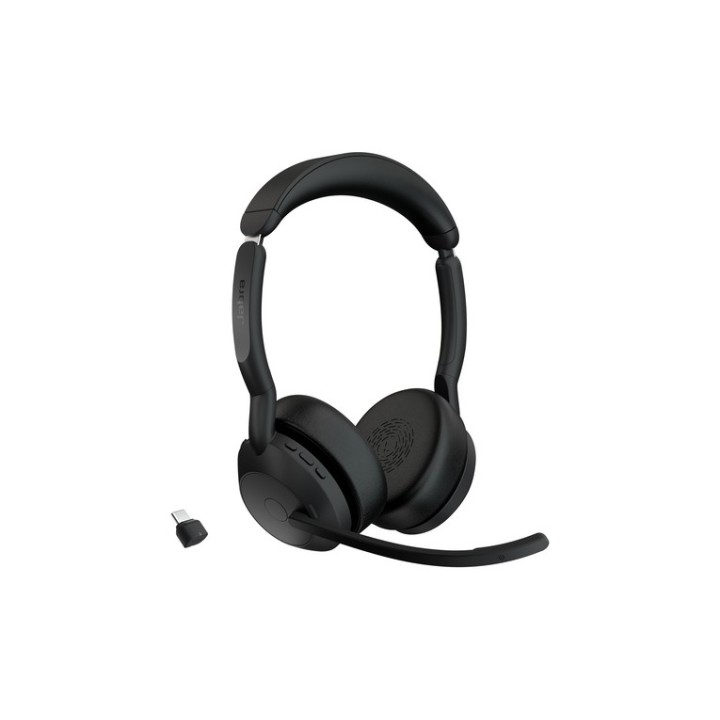 Jabra Evolve2 55 UC Stereo - Cuffie con microfono - over ear - Bluetooth - senza