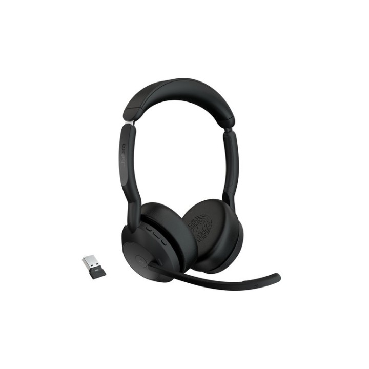 Jabra Evolve2 55 MS Stereo - Cuffie con microfono - over ear - Bluetooth - senza (25599-999-999)