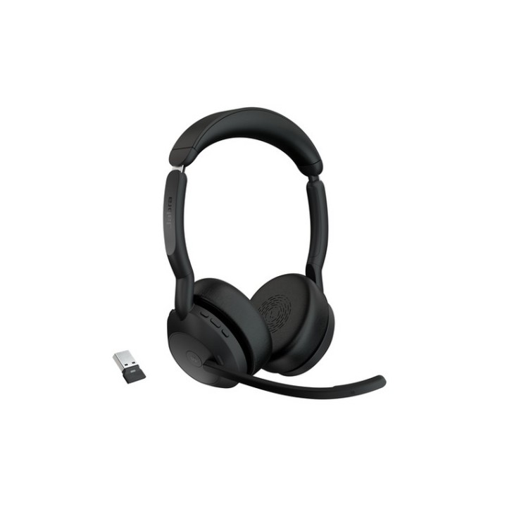 Jabra Evolve2 55 MS Stereo - Cuffie con microfono - over ear - Bluetooth - senza