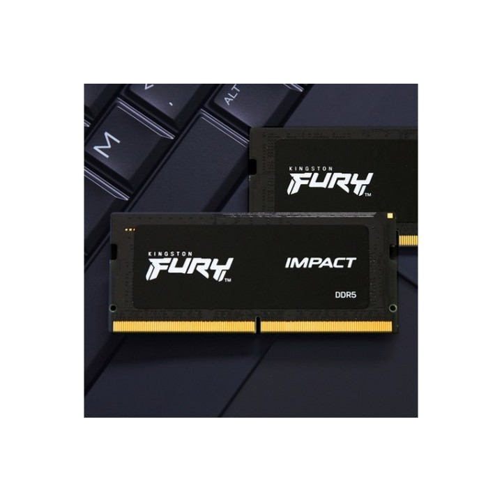 Kingston FURY Impact - DDR5 - kit - 32 GB: 2 x 16 GB - SO DIMM 262-pin - 5600 MT