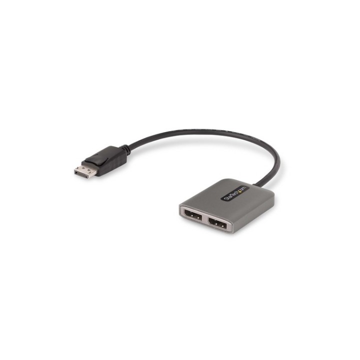 Startech Hub MST DisplayPort a 2 Porte, Adattatore DP 1.4 4K 60Hz - Hub - 1 x Di (MST14DP122DP)