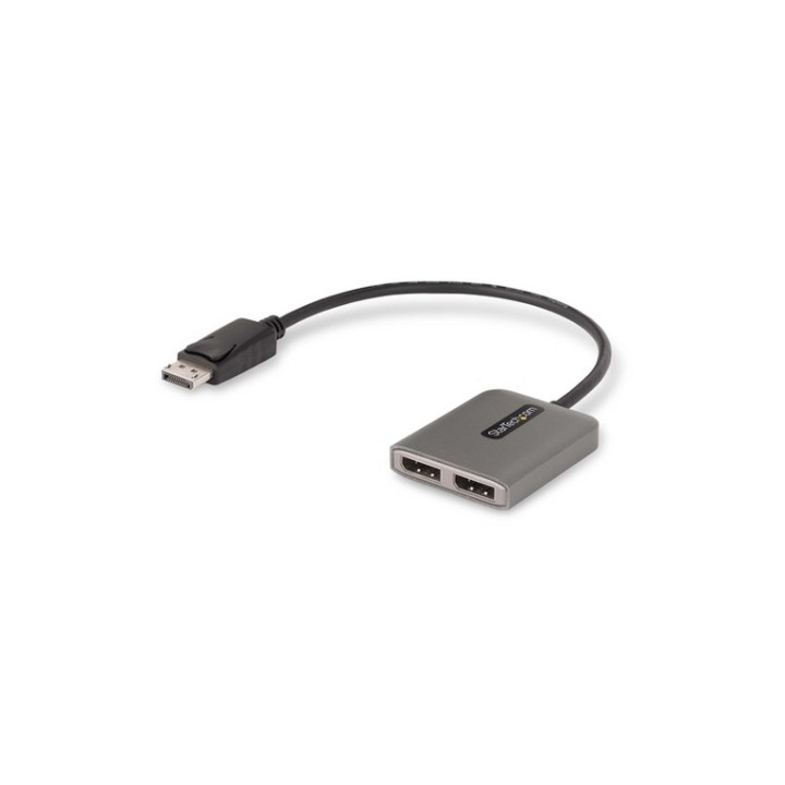 Startech Hub MST DisplayPort a 2 Porte, Adattatore DP 1.4 4K 60Hz - Hub - 1 x Di (MST14DP122DP)