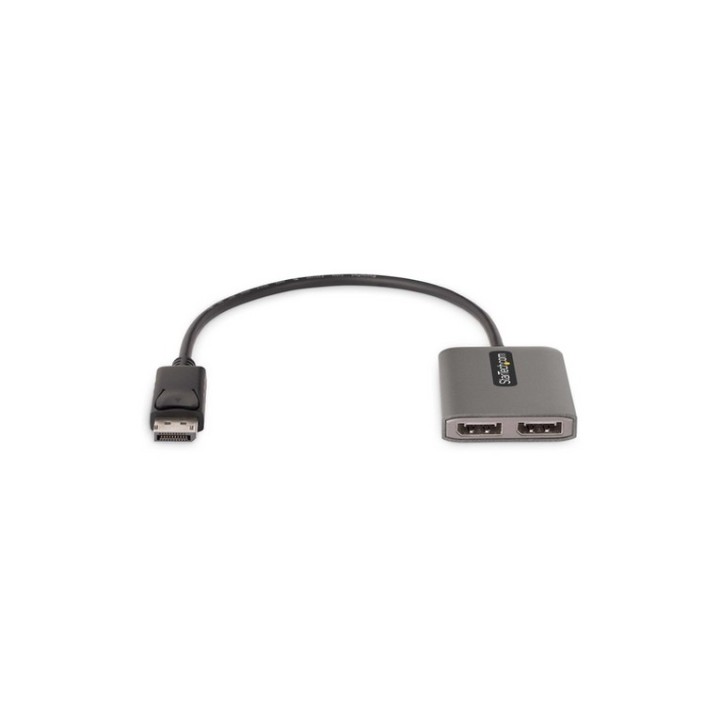 Startech Hub MST DisplayPort a 2 Porte, Adattatore DP 1.4 4K 60Hz - Hub - 1 x Di (MST14DP122DP)