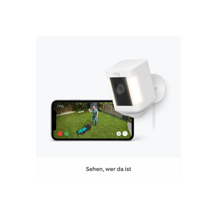 Ring Spotlight Cam Plus Plug-In - Telecamera di sorveglianza connessa in rete -