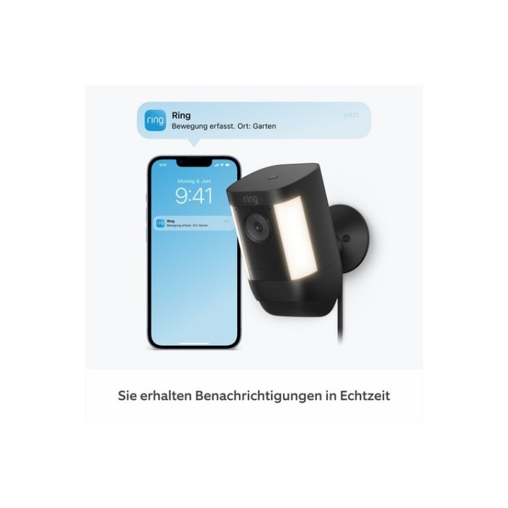 Ring Spotlight Cam Pro Plug-In - Telecamera di sorveglianza connessa in rete - p