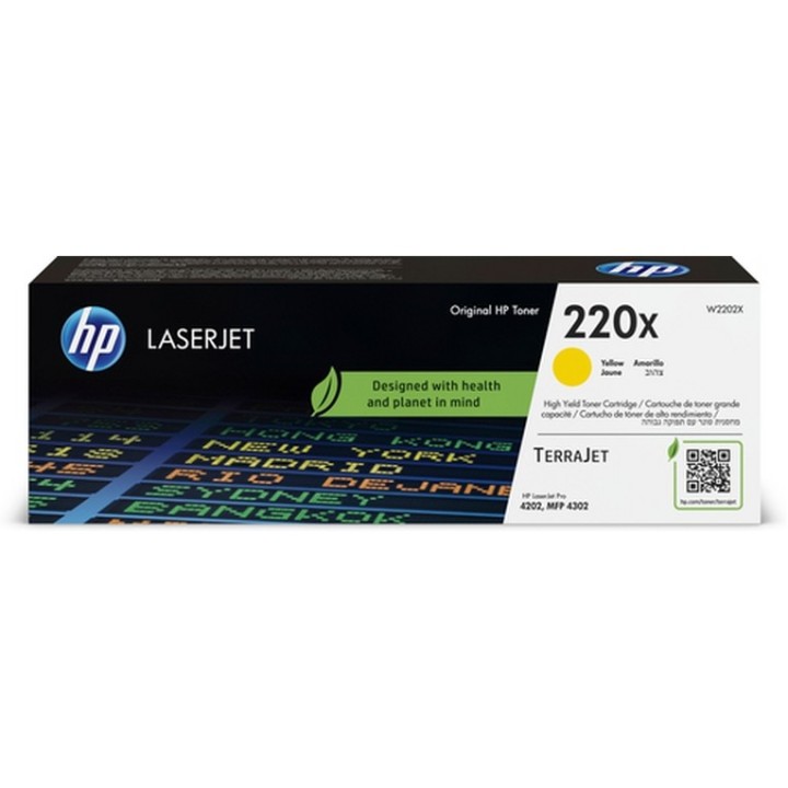 HP 220X - Alta resa - giallo - originale - LaserJet - scatola - cartuccia toner