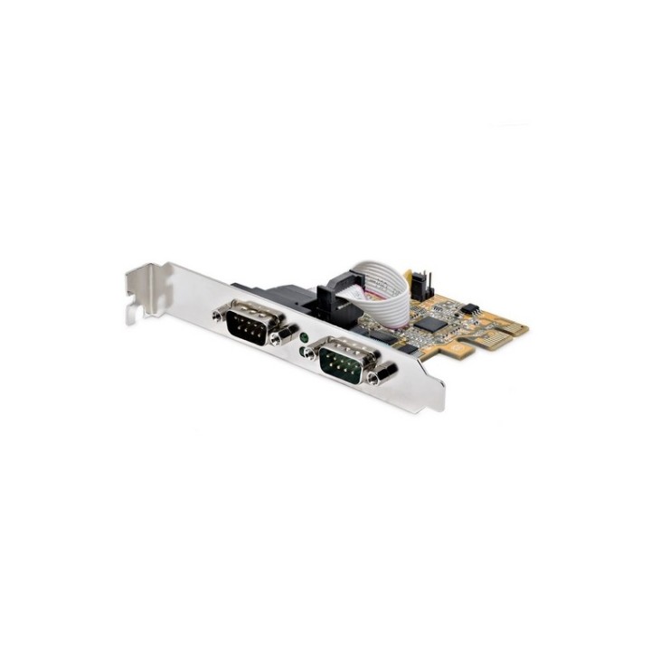 Startech Scheda Seriale PCIe a 2x RS232 DB9, 16C1050 UART / COM - Scheda seriale (21050-PC-SERIAL-LP)