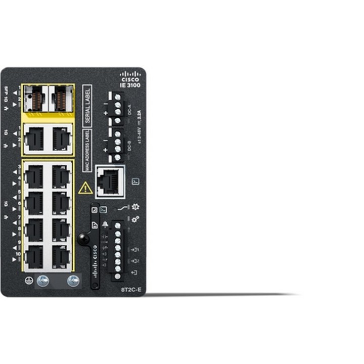 Cisco Catalyst IE3100 Rugged Series - Switch - 8 x 10/100/1000 + 2 x Gigabit com (IE-3100-8T2C-E)