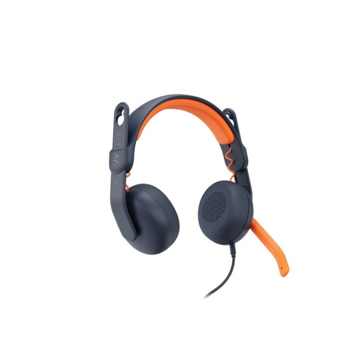 Logitech Zone Learn On-Ear Wired Headset for Learners, USB-A - Cuffie con microf
