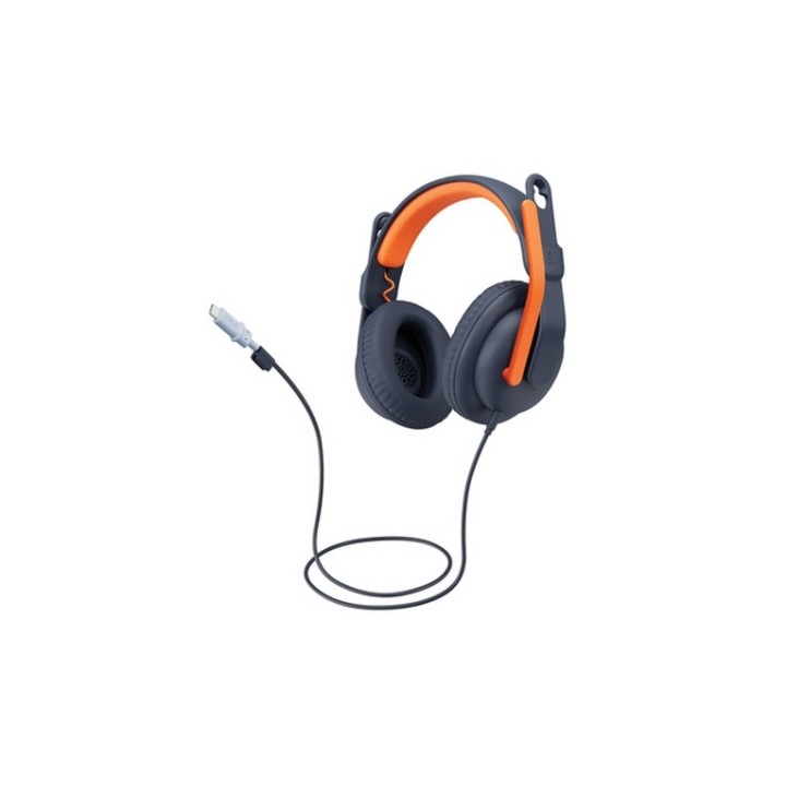 Logitech Zone Learn Over-Ear Wired Headset for Learners, 3.5mm AUX - Cuffie con