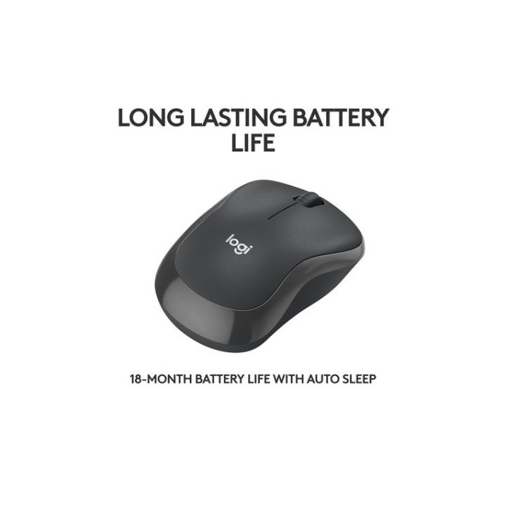 Logitech M240 Silent - Mouse - per destrorsi e per sinistrorsi - ottica - 3 puls