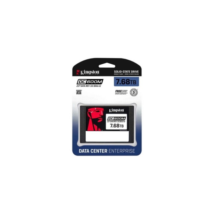 Kingston DC600M - SSD - Mixed Use - 7.68 TB - interno - 2.5" - SATA 6Gb/s (SEDC600M/7680G)