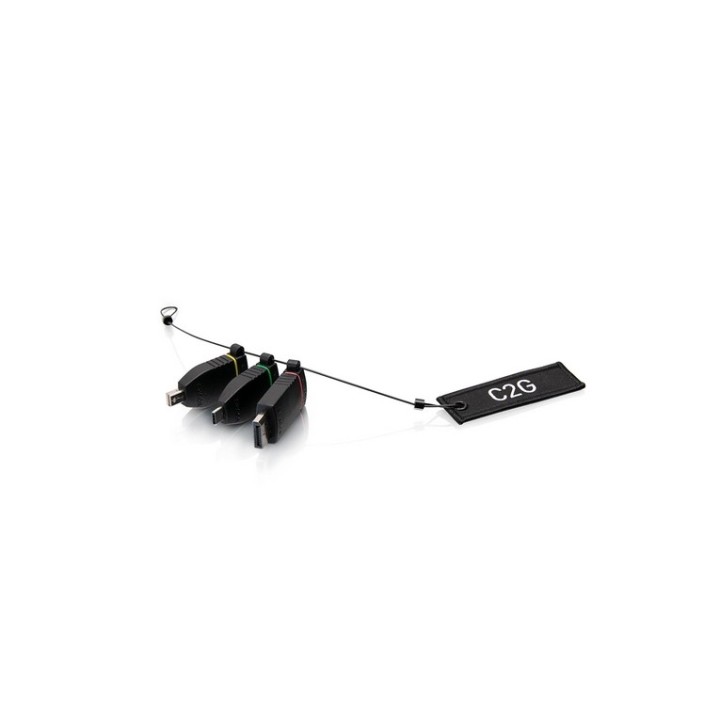 C2G Universal Adapter Ring with Color Coded Connectors - Kit adattatori video /