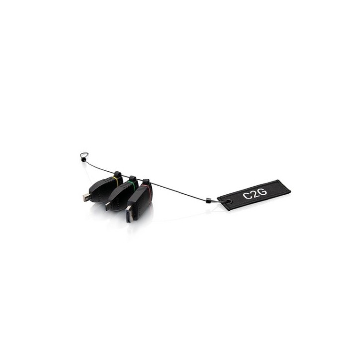 C2G Universal Adapter Ring with Color Coded Connectors - Kit adattatori video /
