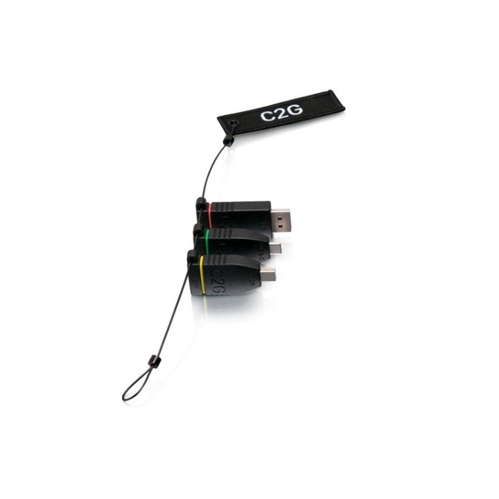 C2G Universal Adapter Ring with Color Coded Connectors - Kit adattatori video /