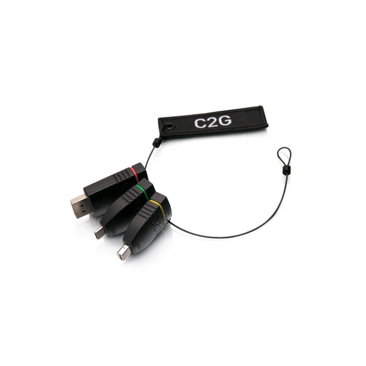 C2G Universal Adapter Ring with Color Coded Connectors - Kit adattatori video /