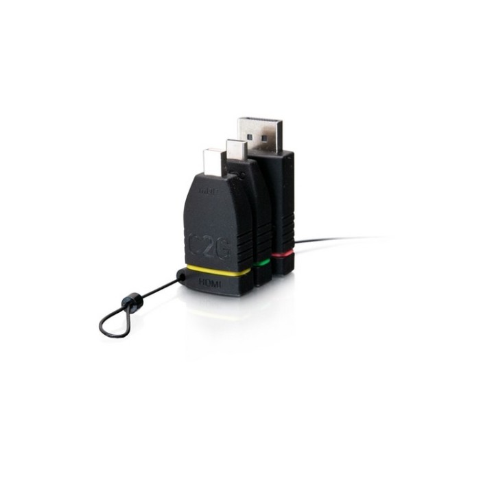 C2G Universal Adapter Ring with Color Coded Connectors - Kit adattatori video /