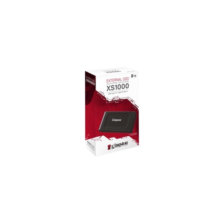 Kingston XS1000 - SSD - 2 TB - esterno (portatile) - USB 3.2 Gen 2 (USB-C connet (SXS1000/2000G)