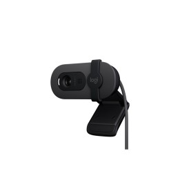 Logitech BRIO 100 - Webcam - colore - 2 MP - 1920 x 1080 - 1080p, 720p - audio - (960-001585)