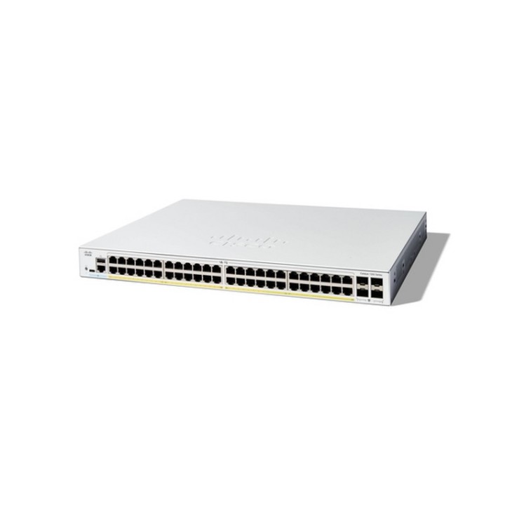 Cisco Catalyst 1200-48P-4G - Switch - L3 - intelligente - 48 x 10/100/1000 (PoE+