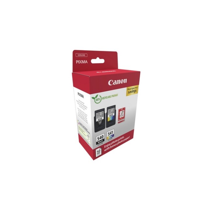 Canon PG-540/CL-541 Photo Paper Value Pack - Confezione da 2 - nero, colore (cia