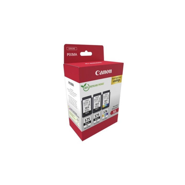 Canon PG-575XLx2/CL-576XL Multipack - Confezione da 3 - Alta resa - nero, colore