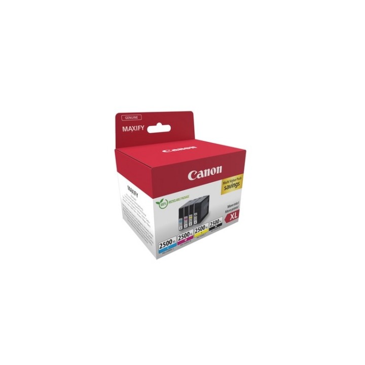 Canon PGI-2500XL BK/C/M/Y Multipack - Confezione da 4 - XL - nero, giallo, ciano